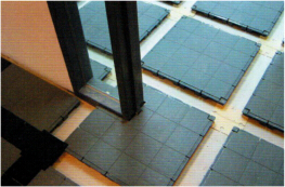 全高隔間直接安裝在網絡地板上