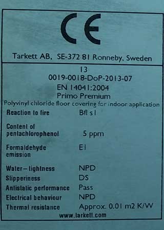 地板產(chǎn)品標簽